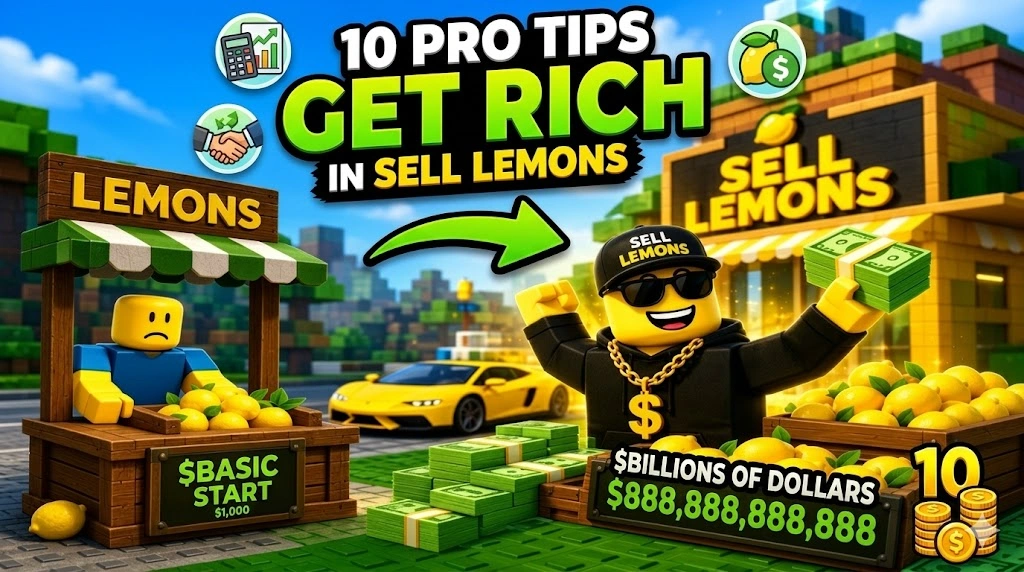 10 pro tips to get rich fast in Sell Lemons